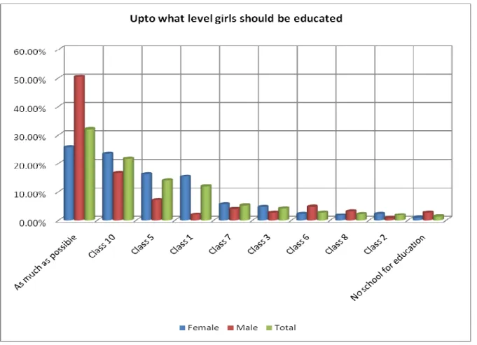 Figure 6: Up to what levels should girls be educated 