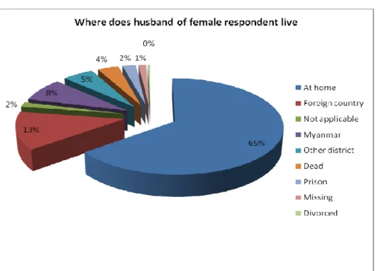 Figure 8: Residence of husband of female respondent 