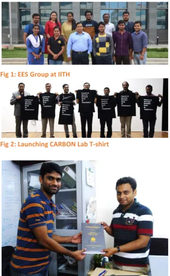 Fig 2: Launching CARBON Lab T-shirt