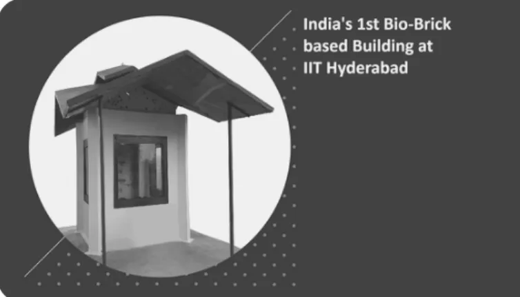 Fig. 11: Rashak - Face Shield Fig. 12: 1st Bio Brick Building at IIT Hyderabad