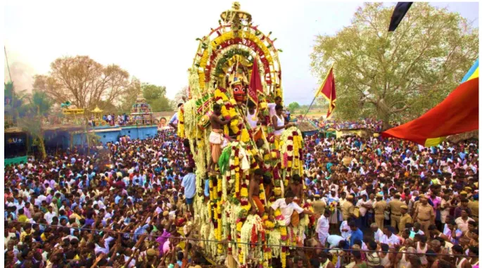 Figure 10. Procession during Koovagam Festival in Kuttantavar 