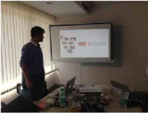 Fig: 3.1 Managing  director of Unikwan  explaining the  strategy. 