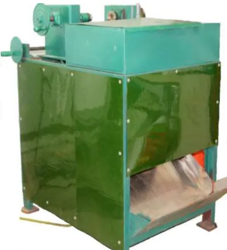 Figure 1: Jackfruit cutting and peeling machine 