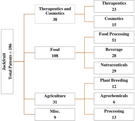 Figure 2.5:Technical area wise distribution of jackfruit patents 