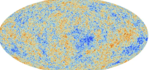 Figure 1.2 : Fluctuations in the Cosmic Microwave Background (CMB) [Image courtesy: ESA website]