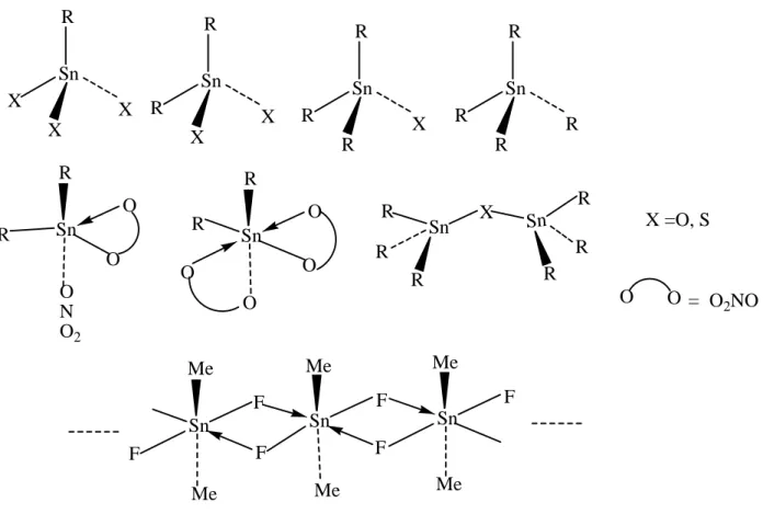 Fig. 7. Strcutures of some organotin compounds