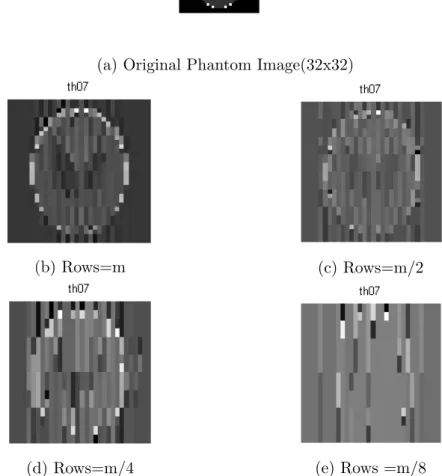 Figure 6.2: Reconstruction Phantom Image(32x32) at Threshold=7 by Wavelet based OMP