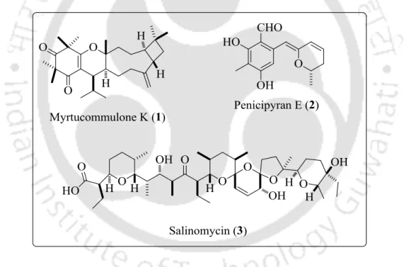 Figure 2A.1.1. Bioactive molecules containing dihydropyran ring. 