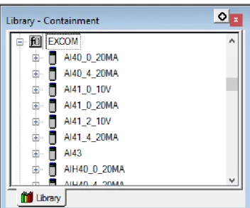 Fig. 8: Modules in the Library – Containment window