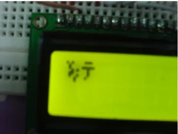 Figure 4.18 Screen Shoot from LCD with Receiving an Error 