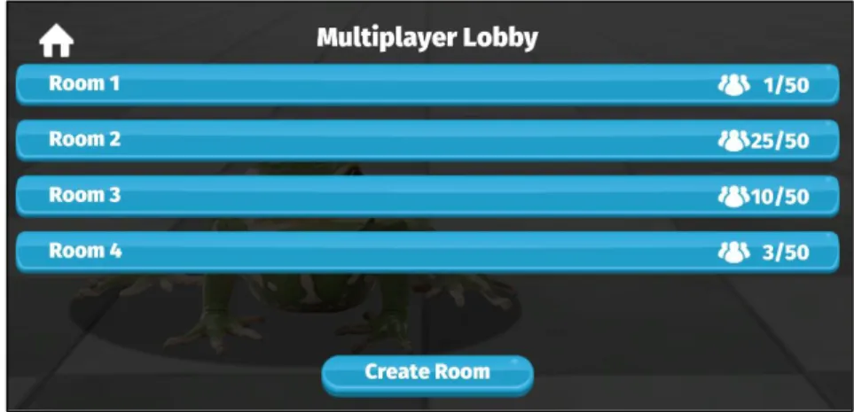 Figure 3-18 Multiplayer lobby screen 