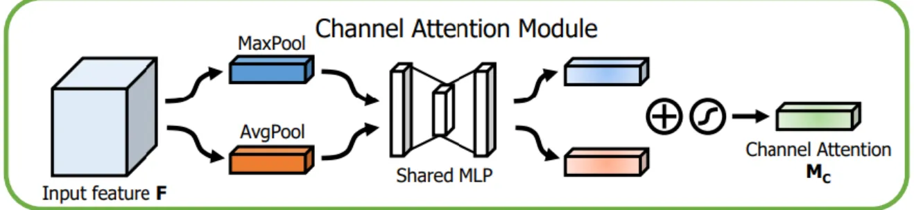 Figure 2-5: Channel Attention Module [10]. 