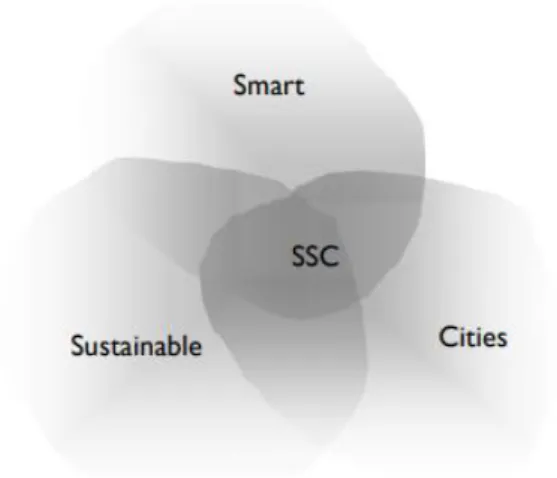 Figure 2.1: Elements of SSC  (Source: Höjer and Wangel, 2014)  2.2.3  Benefits of Smart Sustainable City Development 