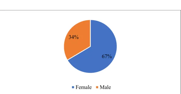 Figure 4.1:  Total Number of Respondents Based on Gender 