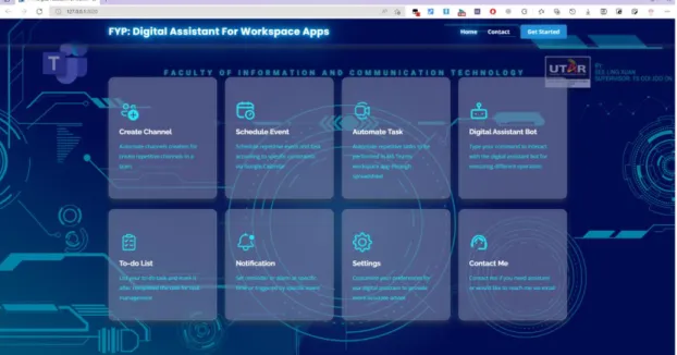 Figure 4.1 UI Developed: Home Page 