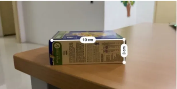 Figure 3.3: The box is used as the reference to the graph optimising filter selection 