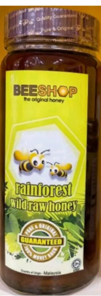 Figure A: Rainforest wild raw honey from Malaysia. 
