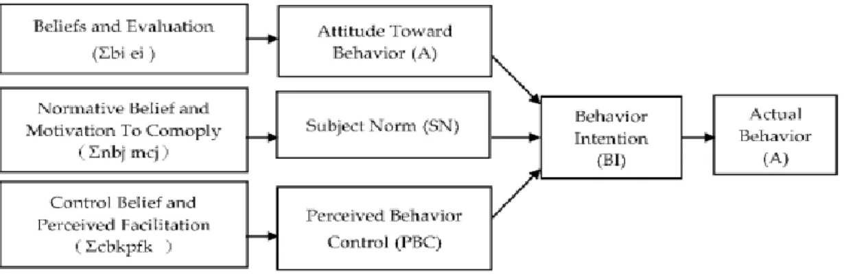 Figure 3: Theory of Planned Behaviour 
