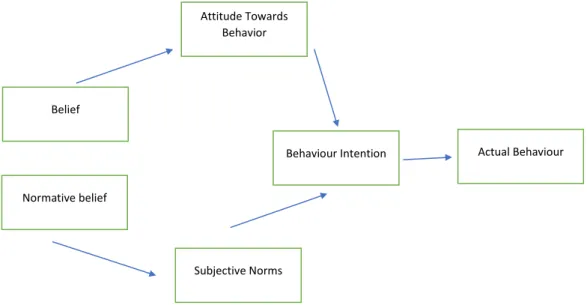 Figure 2.1.2: Theory of Reasoned Action (TRA) 
