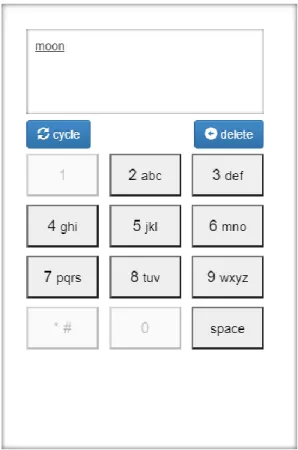 Figure 2.14 “moon” word after click the cycle button to cycle the word. 