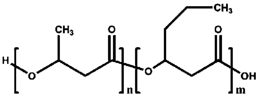 Figure 2.6: Chemical Structure of PHBHHx (Hsu, Hung and Chen, 2016). 