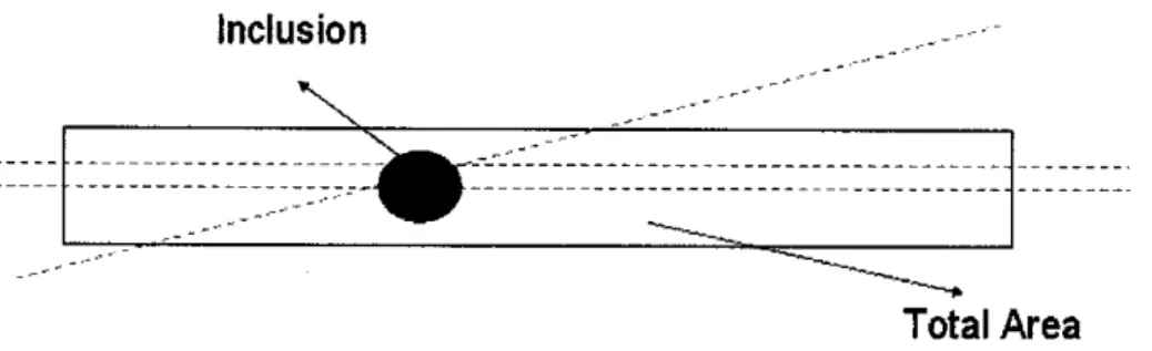 Figure 11: Inclusion with Several Sectioning Lines