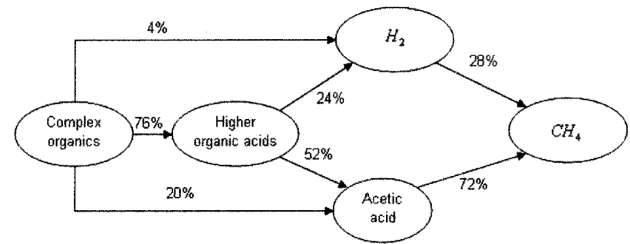 Figure  2.4  about  72  percent  of methane  produced  in  anaerobic  digestion  is  from  acetate formation