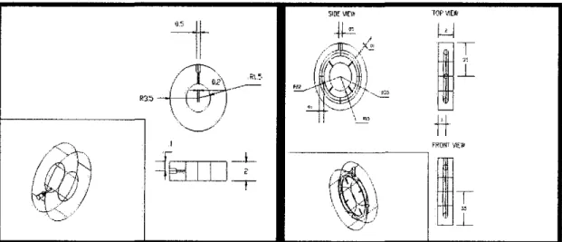 Figure 7:  Two designs of pressure tapping on circular pipe . 