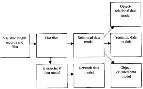 Figure 2.2: Evolution of DataModels