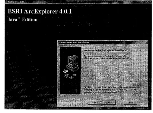 Figure 3.0: Arc Explorer 4.0.1 Java Edition