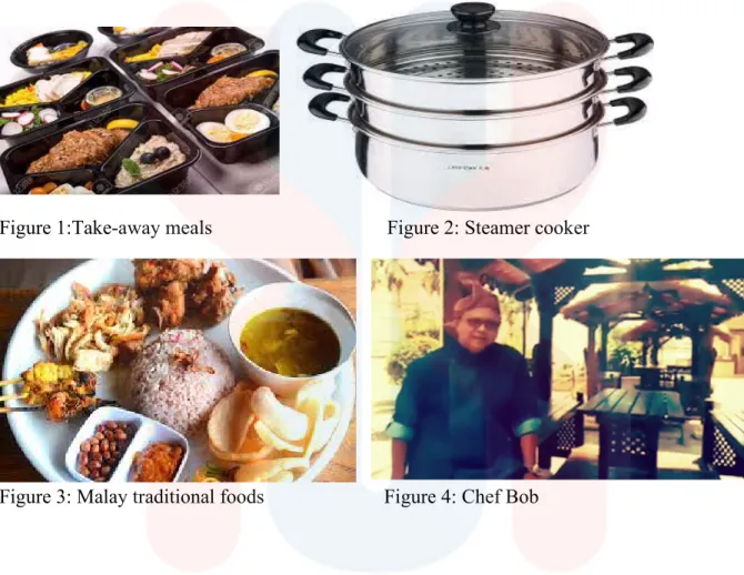 Figure 1:Take-away meals                                   Figure 2: Steamer cooker  