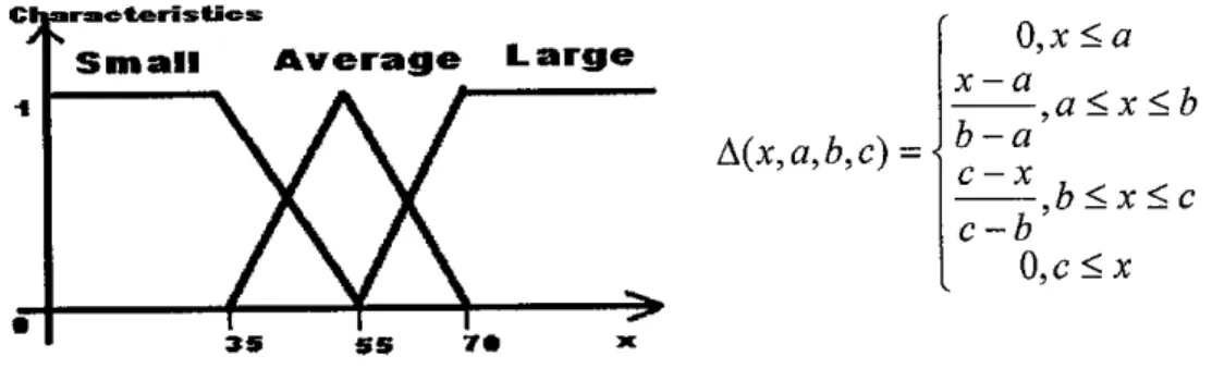 Figure 2.4: Triangular membership function
