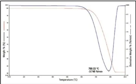 Figure 2.1: Example of TGA graph [15]. 