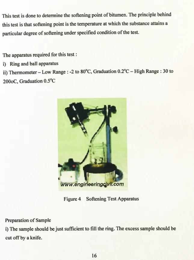 Figure 4  Softening  Test Apparatus 