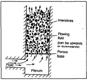 Figure 1: Schematic diagram of  fluidization 