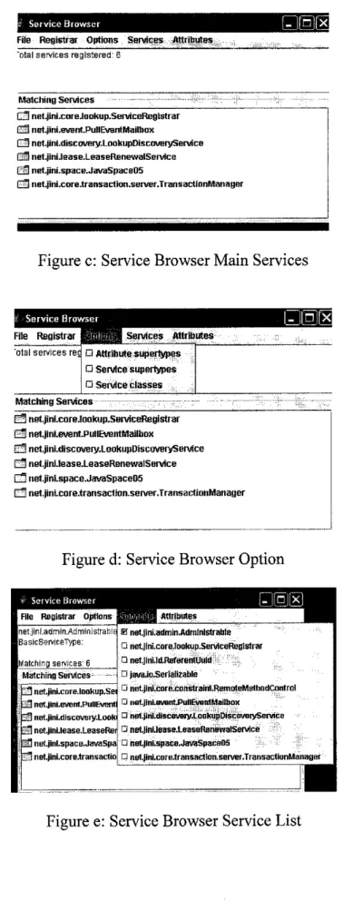 Figure c: Service Browser Main Services