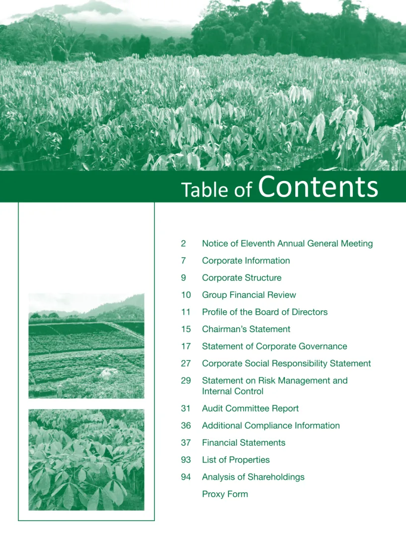 Table of  Contents