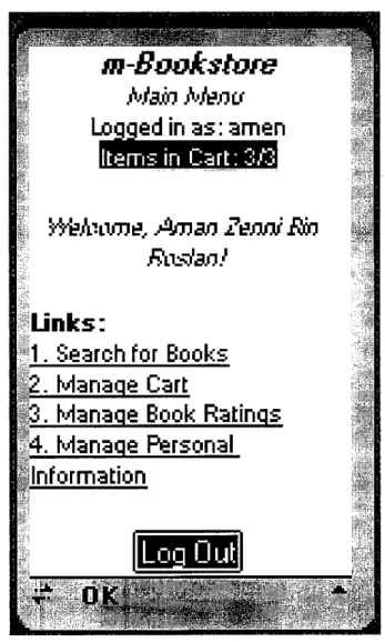 Figure 9: Members Main Menu