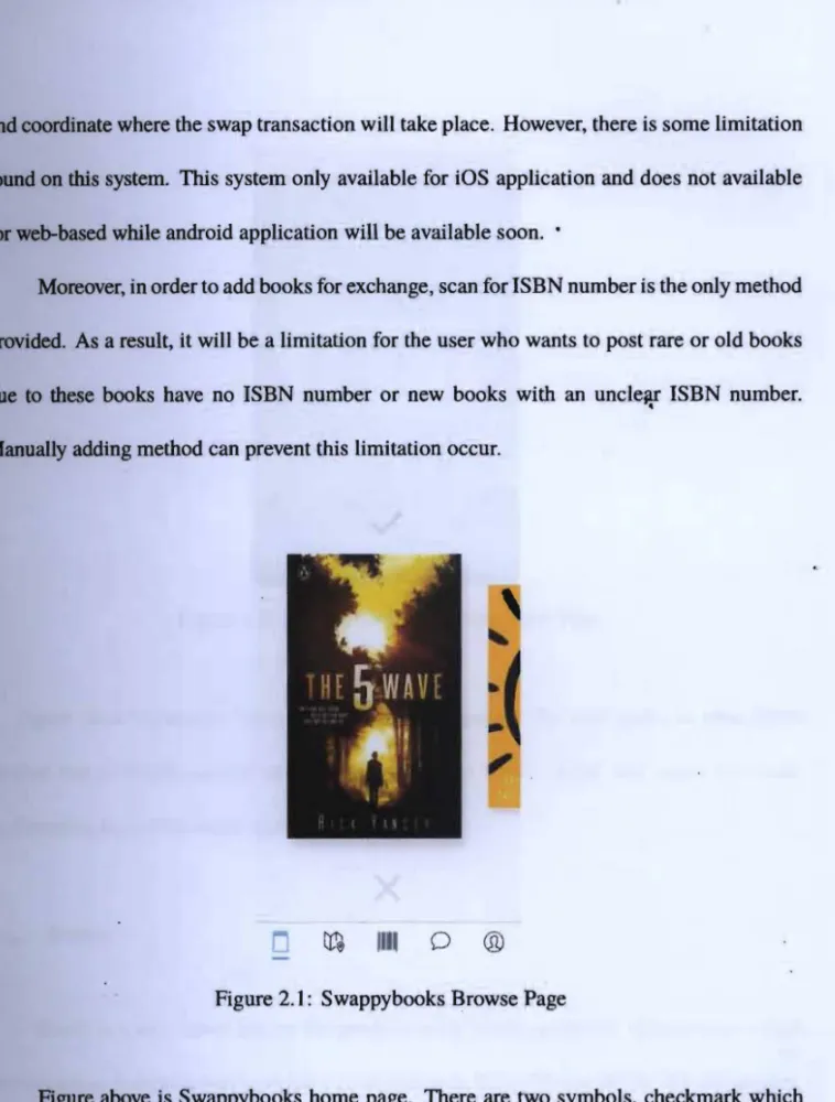 Figure 2.1:  Swappybooks Browse Page 