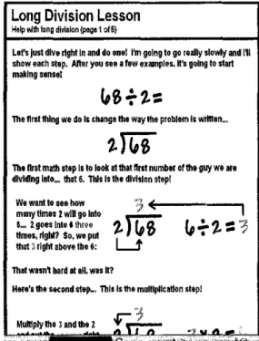Figure  2.2:  Coo/math's Long Division Lessons 