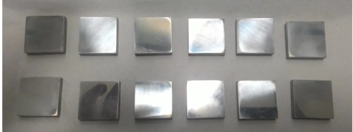 FIGURE 1: KEPING  FIGURE 8.  Samples after polishing  