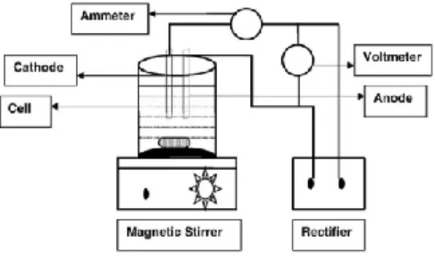 Figure 1: Electro-chemical schematic diagram (B. P. Dash and S. Chaudhari, 2005) 