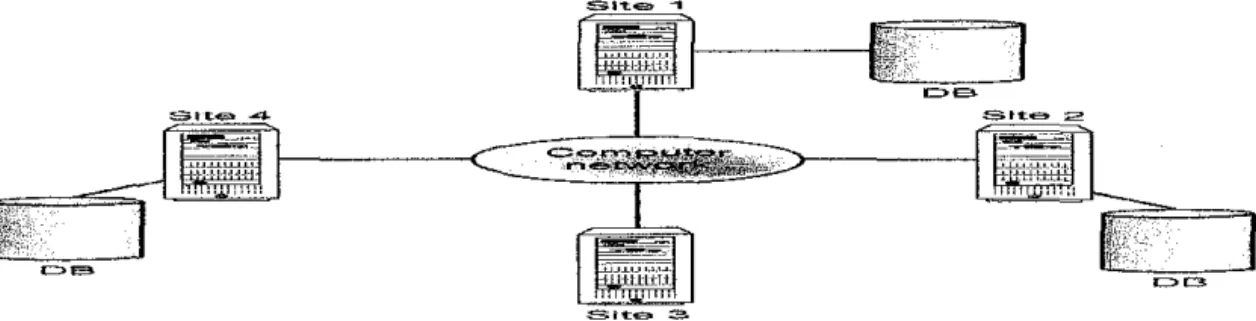 Figure 2.1: Distributed Database Management system 