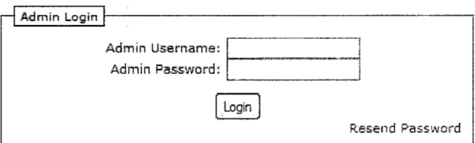 Figure 3.4g- SMA Niaga Admin  Login page using PHP. 