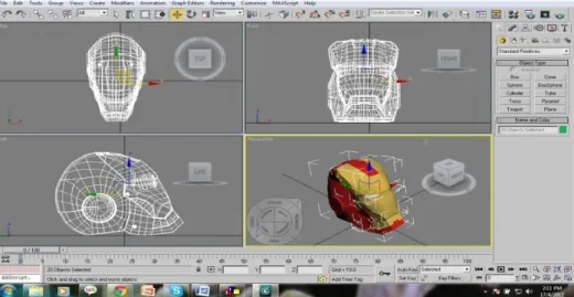 Figure 8: Modelling using 3Ds Max 2009 