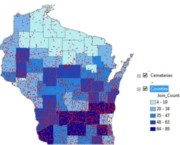 Figure 2: Cemetery Map (University of Wisconsin-Madison Libraries, 2017). 