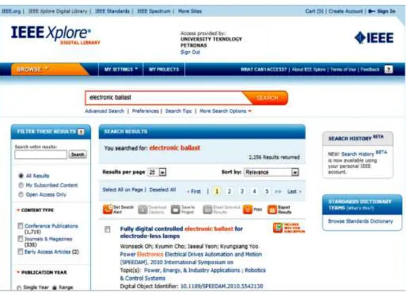 Figure 19: IEEE website snapshot 