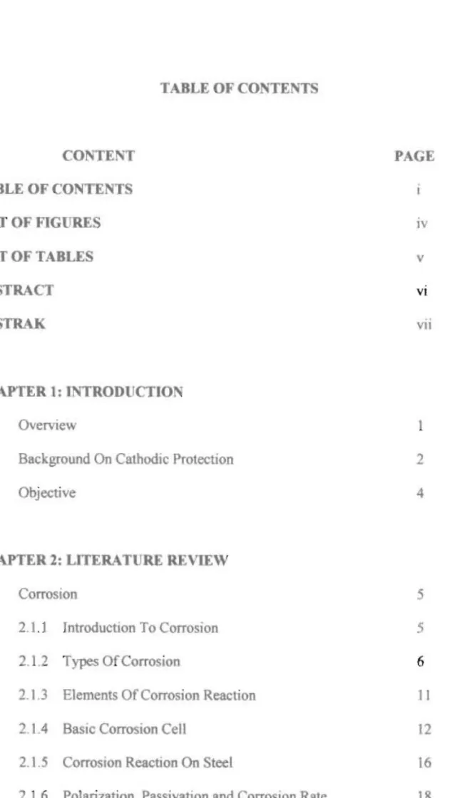 TABLE  OF CONTENTS 