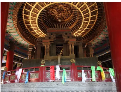 Figure 2. Photograph of the mandala in Xuguang Pavilion. Author, 2017