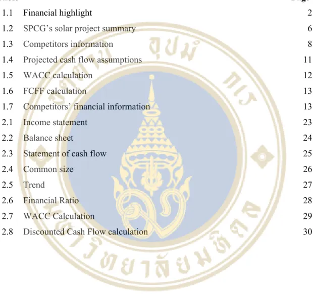 Table Page